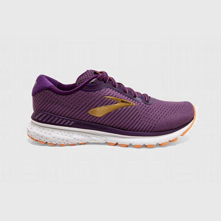 Brooks Adrenaline Gts 20 Womens Road Running Shoes - Purple/Orange - Philippines (762538OTD)